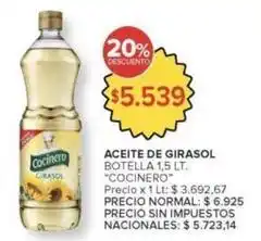 Carrefour Market Cocinero - aceite de girasol oferta