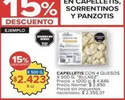 Carrefour Market Capellettis con 4 quesos oferta