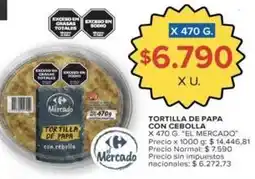 Carrefour Market Tortilla de papa con cebolla oferta