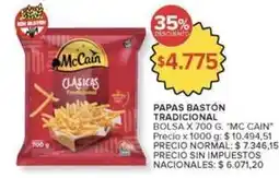 Carrefour Market Mc cain - papas bastón tradicional oferta