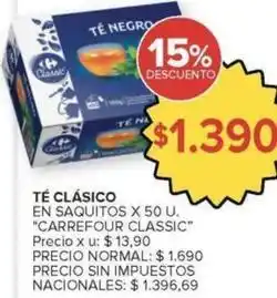 Carrefour Market Negro - te negro oferta