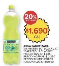 Carrefour Market Carrefour - agua saborizada oferta