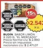Carrefour Market Budín sabor limón oferta