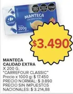 Carrefour Market Carrefour - manteca oferta