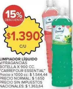 Carrefour Market Carrefour - limpiador líquido v/fragancias oferta