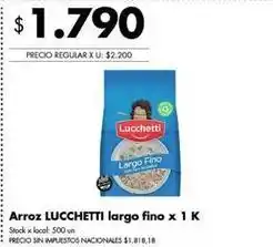 Disco Lucchetti - arroz largo fino oferta