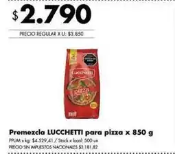 Disco Lucchetti - premzcla para pizza oferta