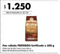 Disco Preferido - pan rallado fortificado oferta
