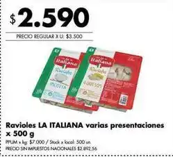 Disco La italiana - ravioles oferta
