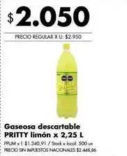Disco Pritty - gaseosa limon oferta