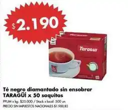 Disco Negro - té negro diamantado sin ensobrar oferta