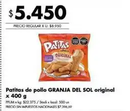 Disco Granja del sol - patitas de pollo oferta