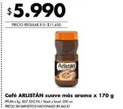 Disco Arlistán - café suave más aroma oferta