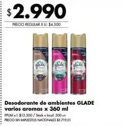 Disco Glade - desodorante de ambientes oferta