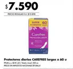 Disco Carefree - protectores diarios largos oferta