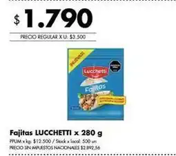Disco Lucchetti - fajitas oferta