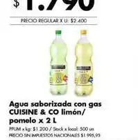 Disco Agua saborizada con gas oferta