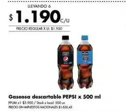 Disco Pepsi - gaseosa descartable oferta