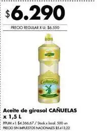 Disco Cañuelas - aceite de girasol oferta