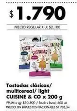Disco Tostadas clásicas/multicereal/light oferta