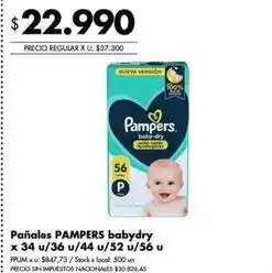 Disco Pampers - pañales baby-dry oferta