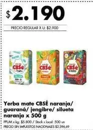 Disco Cbse - yerba mate oferta