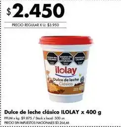 Disco Ilolay - dulce de leche clásico oferta