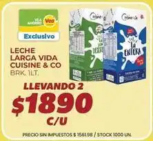Supermercados Vea Vea - leche larga vida brk. 1lt oferta