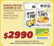 Supermercados Vea Cuisine - papas fritas tradicionales, o corte americano oferta