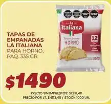 La italiana - tapas de empanadas para horno