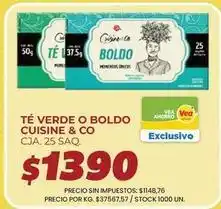 Supermercados Vea Cuisine - t uevo verde o boldo oferta