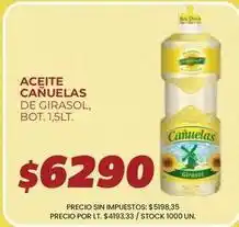 Supermercados Vea Cañuelas - aceite de girasol oferta
