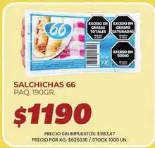 Supermercados Vea 66 - salchichas oferta
