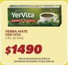 Supermercados Vea Yer-vita - mate cocido oferta