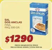Supermercados Vea Dos anclas - sal fina oferta