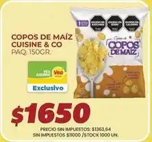 Supermercados Vea Cuisine - copos de maíz oferta