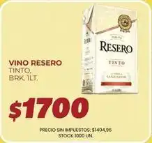 Supermercados Vea Resero - vino reservo tinto oferta