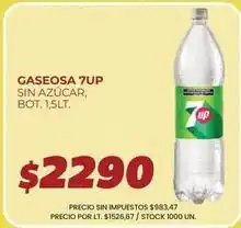 Supermercados Vea 7up - gaseosa 7up sin azúcar oferta