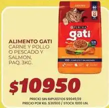 Supermercados Vea Gati - alimento gati carne y pollo o pescado y salmon oferta