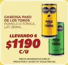 Supermercados Vea Paso de los toros - gaseosa paso de los toros pomelo o tonica oferta