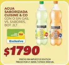 Supermercados Vea Cuisine - agua saborizada oferta