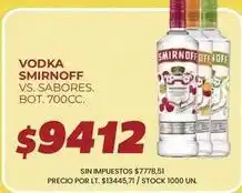 Supermercados Vea Smirnoff - vodka smirnoff vs. sabores oferta