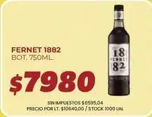 Supermercados Vea 1882 - fernet oferta