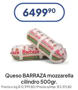 Hergo Barraza queso mozzarella cilindro oferta