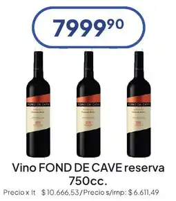 Hergo Fond de cave vino reserva oferta