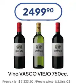 Hergo Vasco viejo vino oferta