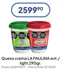 Hergo La paulina queso crema light oferta