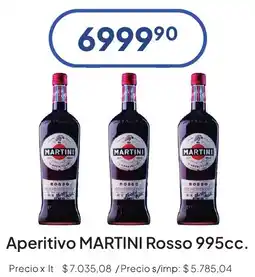 Hergo Martini aperitivo rosso oferta
