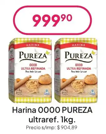 Pureza harina 0000 ultrarefinada