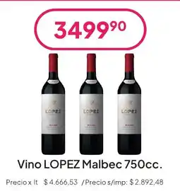Hergo Lopez vino malbec oferta